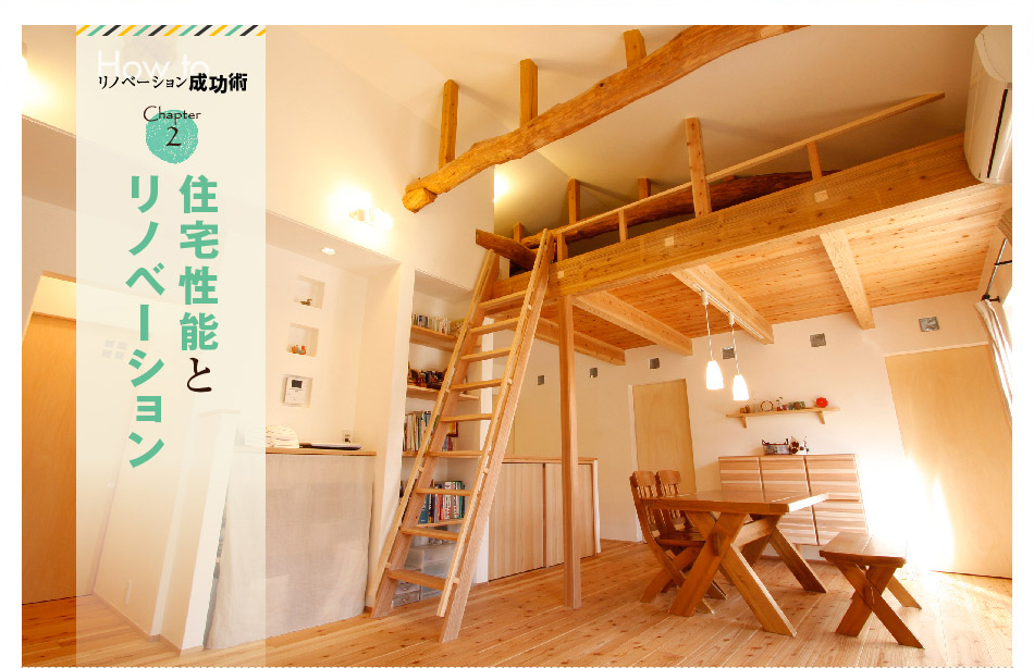 住宅性能とリノベーション｜リノベーションで賢く家を持つ｜リノベ成功術｜タカノホームリノベーションサイト　福岡　リフォーム