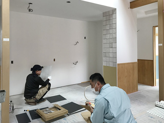 内装工事／フロアタイル